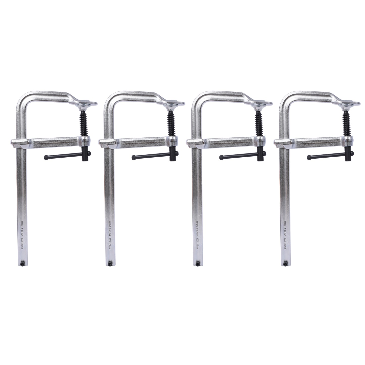 Bar Clamps Set, Drop Forged Steel Bar Clamps, Steel F Clamps for Welding, Woodworking, Metal working, DIY and Crafts,12 inch x 4-3/4 inch Throat,Pack of 4