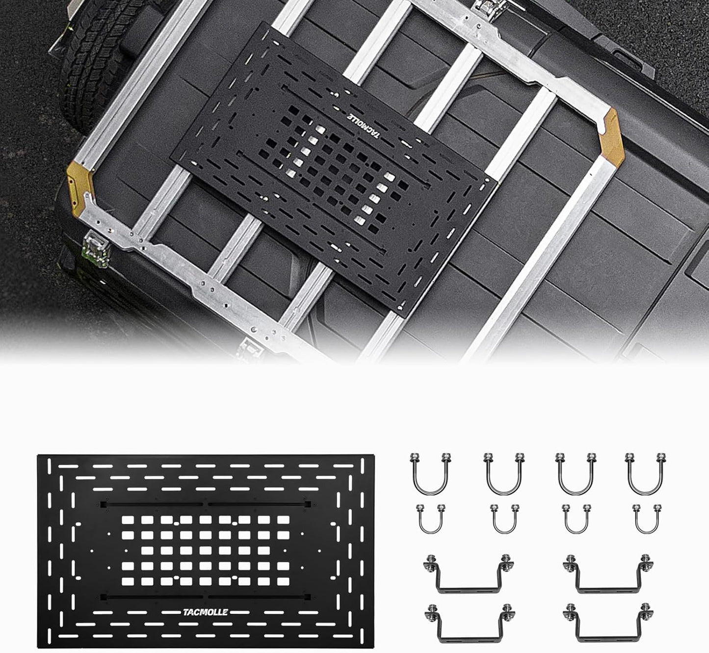Roof Rack Cargo Carrier - Universal Roof Rack  Panel for Car Top Luggage Holder, Rooftop Cargo Carrier for Car SUV Truck