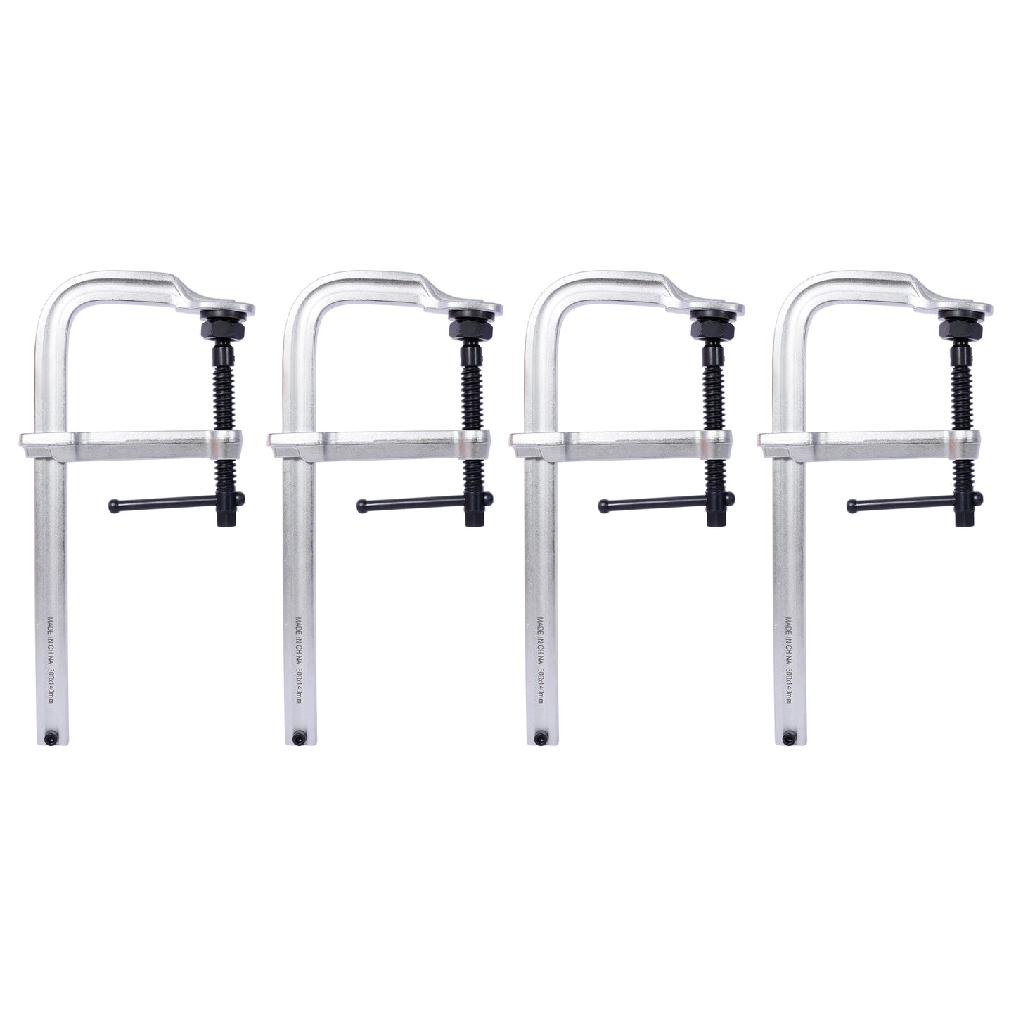 Heavy-Duty F-Clamp,Removable Swivel Pad, Deep Throat F Clamp 5-1/2', Heavy Duty Bar Clamp for Welding,12'x5 1/2' ,4 pcs pack