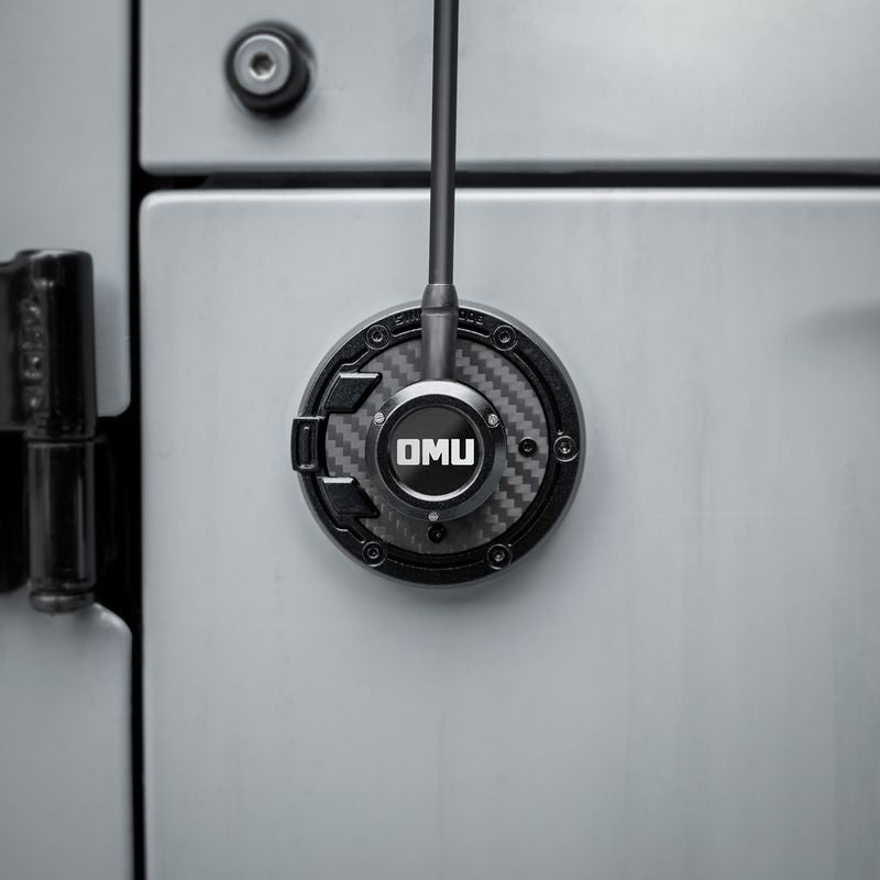 OMU Genesis Series Aluminum Antenna Base Cover For Jeep Wrangler JK JL