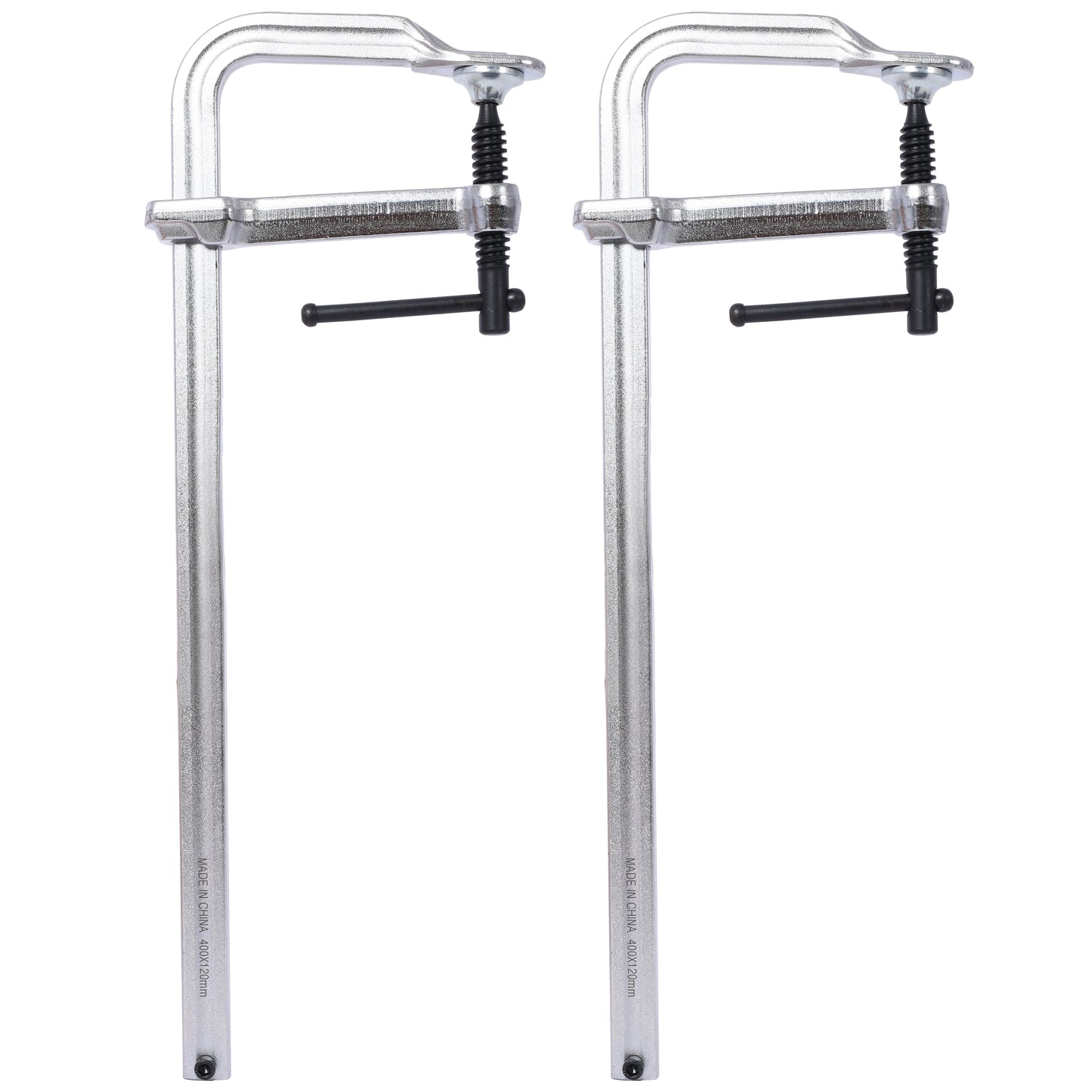Bar Clamps Set, Drop Forged Steel Bar Clamps, Steel F Clamps for Welding, Woodworking, Metal working, DIY and Crafts,16 inch x 4-3/4 inch Throat,Pack of 2